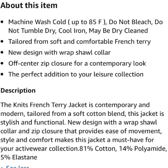 HANRO***Gray Workout Jacket Cardigan**Sm. $425 - Picture 2 of 2